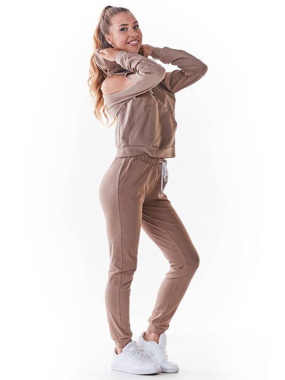 Infinite You Infinite You Bluza M239 Beżowy Basic Fit