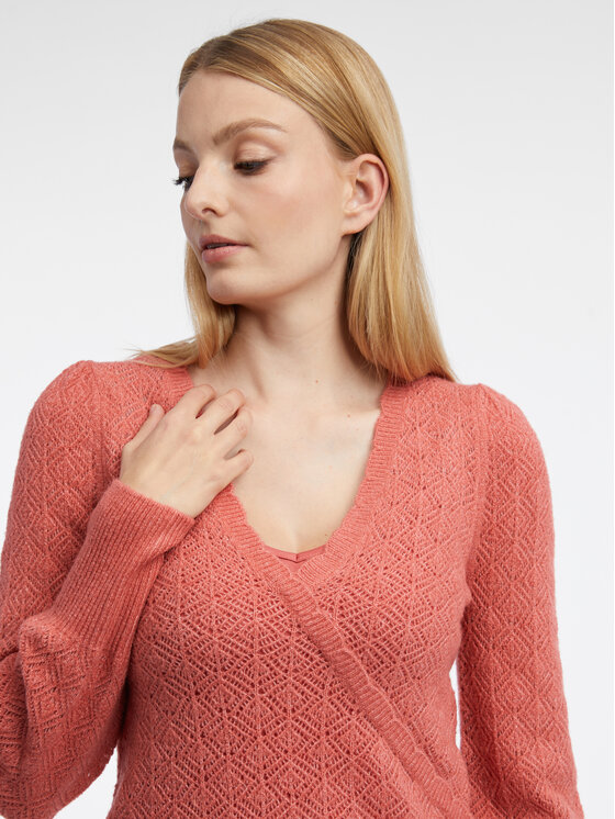 Orsay Orsay Sweter 507520751000__M Czerwony Regular Fit