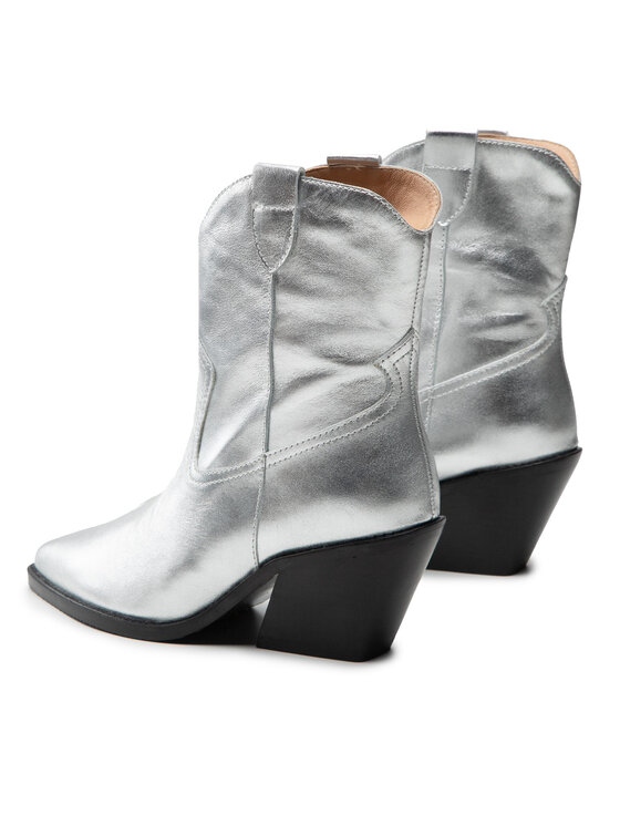 Eva Minge Eva Minge Cowboystiefel EM-57-12-001540 Silberfarben