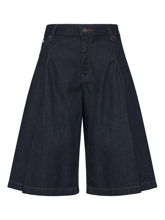 Guess Jeans Guess Jeans Bermudy W6GDY5 D7971 Tmavomodrá Bermuda Fit
