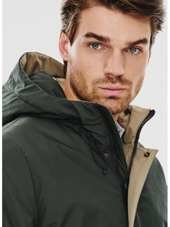 Pako Lorente Pako Lorente Kurtka puchowa P24WF-5X-008 Zielony Classic Fit