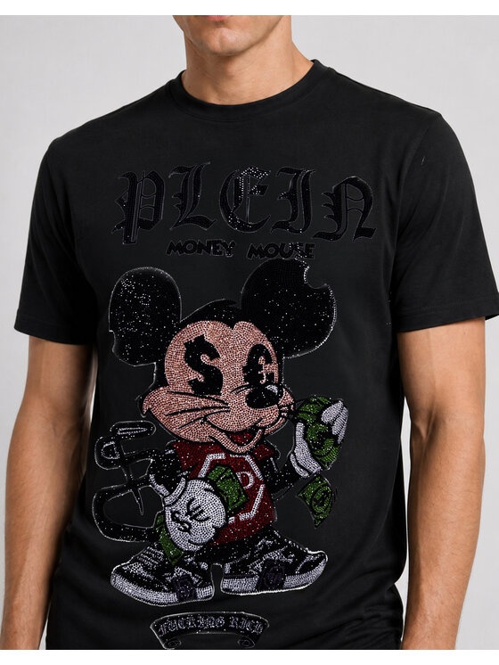 PHILIPP PLEIN PHILIPP PLEIN Tričko 31657 Čierna Regular Fit