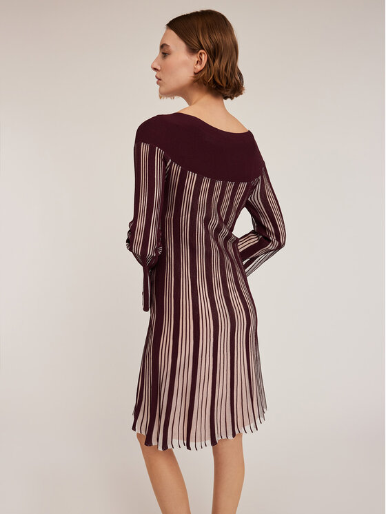 Motivi Motivi Sukienka wieczorowa 7601W001355N036 Bordowy Regular Fit