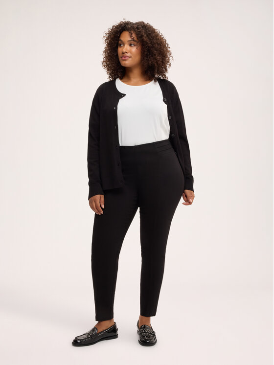 Fiorella Rubino Fiorella Rubino Spodnie materiałowe P064L002451N033 Czarny Slim Fit