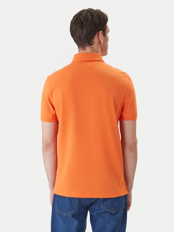 Tommy Hilfiger Tommy Hilfiger Tricou polo 1985 MW0MW17770 Portocaliu Regular Fit