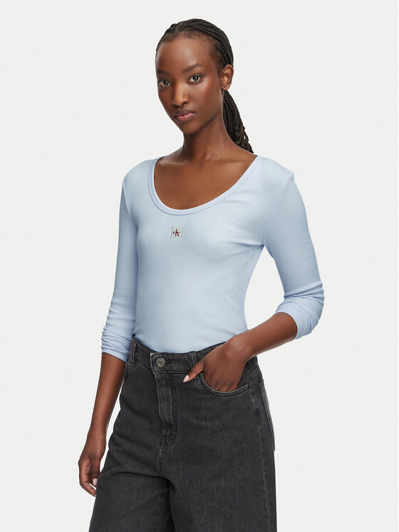 Calvin Klein Jeans Блуза LV047D218G Светлолилав Slim Fit
