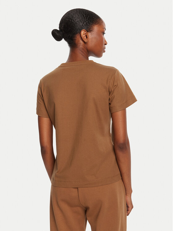 PINKO PINKO Футболка Nambrone 103320 A2RN Коричневий Regular Fit