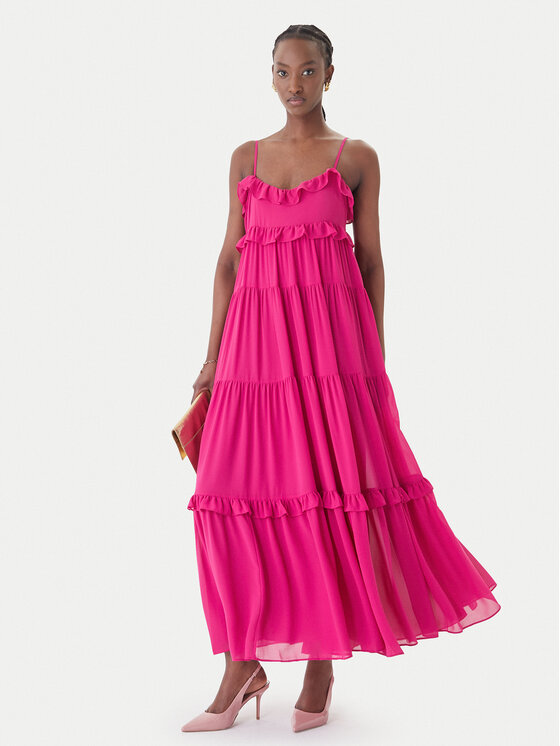 MICHAEL Michael Kors MICHAEL Michael Kors Sukienka letnia MS683E37R3 Różowy Relaxed Fit