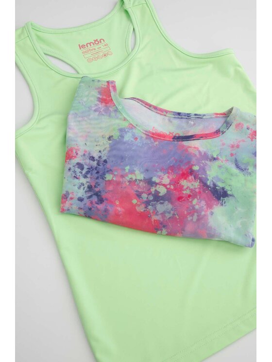 Lemon Explore Lemon Explore T-Shirt WL5143201ACG-022 Kolorowy Regular Fit