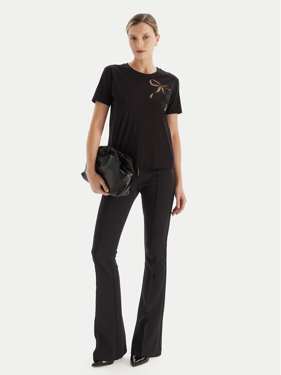 TWINSET TWINSET Póló 252TT2312 Fekete Regular Fit