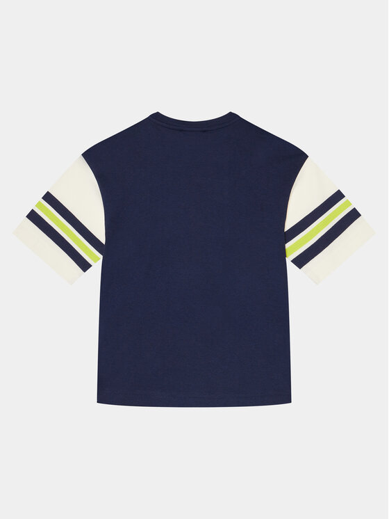United Colors Of Benetton United Colors Of Benetton T-Shirt 3096C10HD Granatowy Oversize