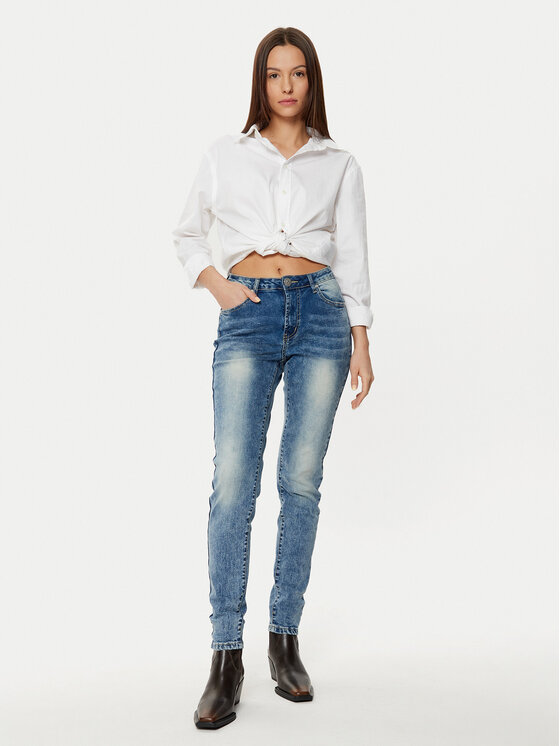 One Teaspoon One Teaspoon Jeansy Freebirds 26725 Modrá Skinny Fit