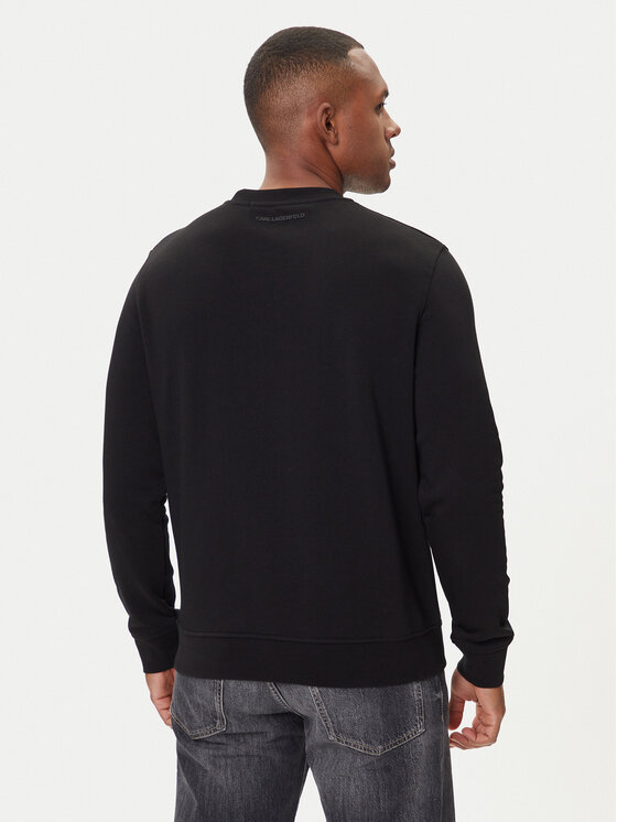 KARL LAGERFELD KARL LAGERFELD Majica dugih rukava 705042 554910 Crna Regular Fit
