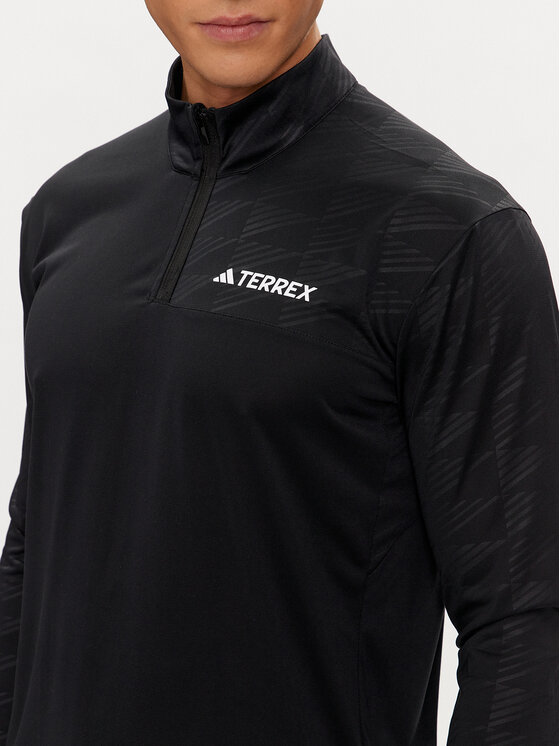 adidas adidas Longsleeve Terrex Multi Half-Zip Long-Sleeve Top HT9501 Чорний Slim Fit