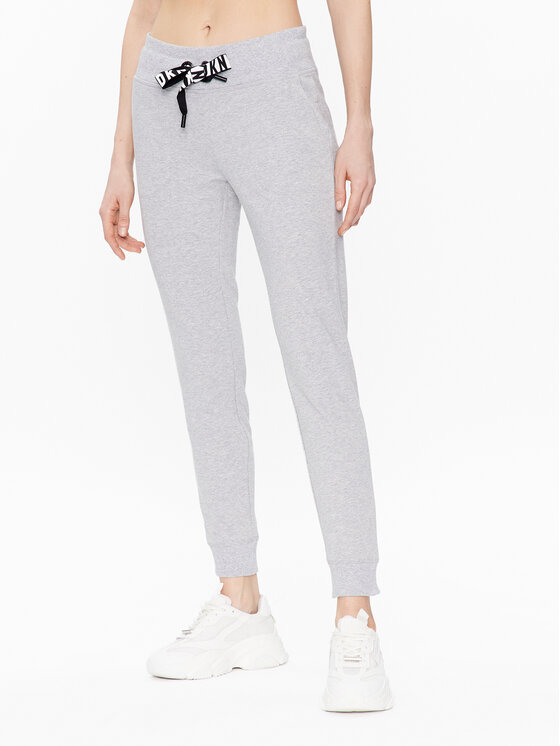 DKNY Sport DKNY Sport Teplákové nohavice DP2P1917 Sivá Classic Fit