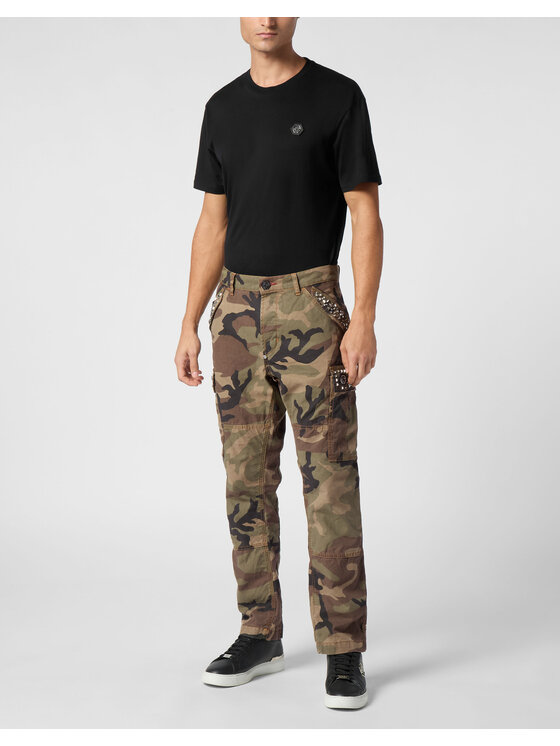 PHILIPP PLEIN PHILIPP PLEIN Džínsy 22241 Čierna Cargo Fit