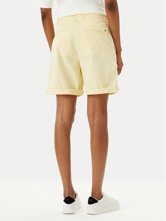Tommy Hilfiger Tommy Hilfiger Šortky z materiálu WW0WW42457 Žlutá Regular Fit
