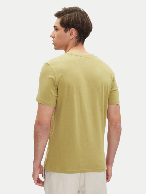 Mustang Mustang T-Shirt Austin 1016274 Zielony Regular Fit