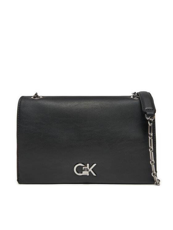 Calvin Klein Kabelka Ck Medium Conv Chain Bag K60K612810 Čierna