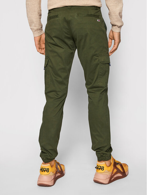 Tommy Jeans Joggers Scanton DM0DM09660 Verde Slim Fit • Modivo.it