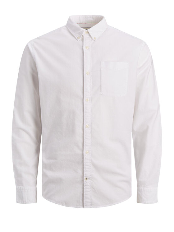 Jack&Jones Jack&Jones Marškiniai 12182486 Balta Slim Fit
