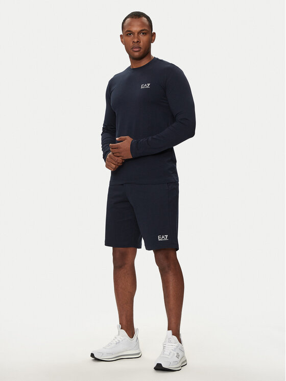 EA7 Emporio Armani EA7 Emporio Armani Pantaloni scurți sport 8NPS65 PJVRZ 0562 Bleumarin Regular Fit
