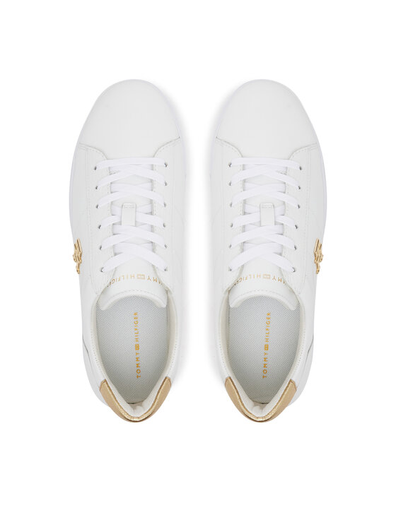 Tommy Hilfiger Tommy Hilfiger Αθλητικά Platform Court Sneaker Metallics FW0FW08648 Λευκό
