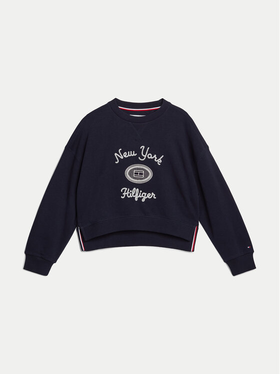 Tommy Hilfiger Tommy Hilfiger Majica dugih rukava NY KG0KG08038 Tamnoplava Regular Fit