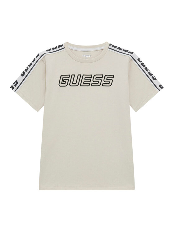 Guess Tričko L4YI50 J1314 Béžová Regular Fit