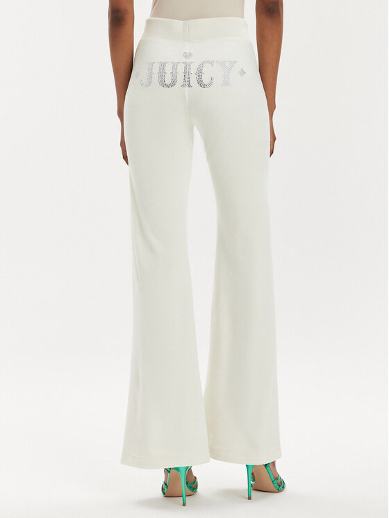 Juicy Couture Juicy Couture Spodnie dresowe Rodeo Layla JCBBJ223823 Écru Regular Fit