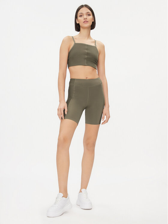Reebok Reebok Sportske kratke hlače Yoga Performance IM4041 Zelena Tight Fit