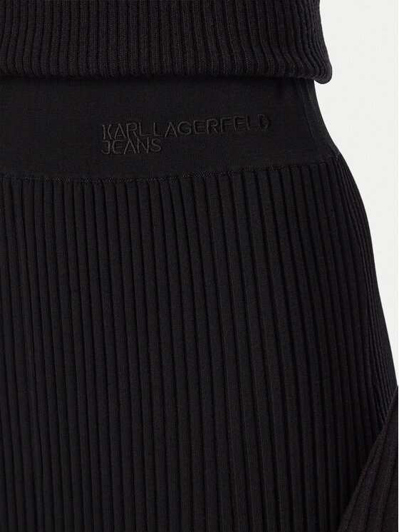 Karl Lagerfeld Jeans Karl Lagerfeld Jeans Fustă tip creion B4W12009 Negru Slim Fit