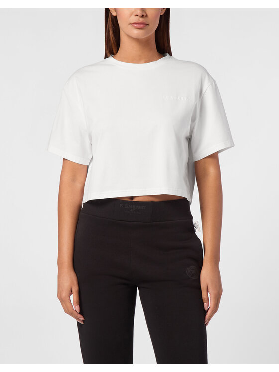 Plein Sport Plein Sport T-Shirt 10175 Biały Regular Fit