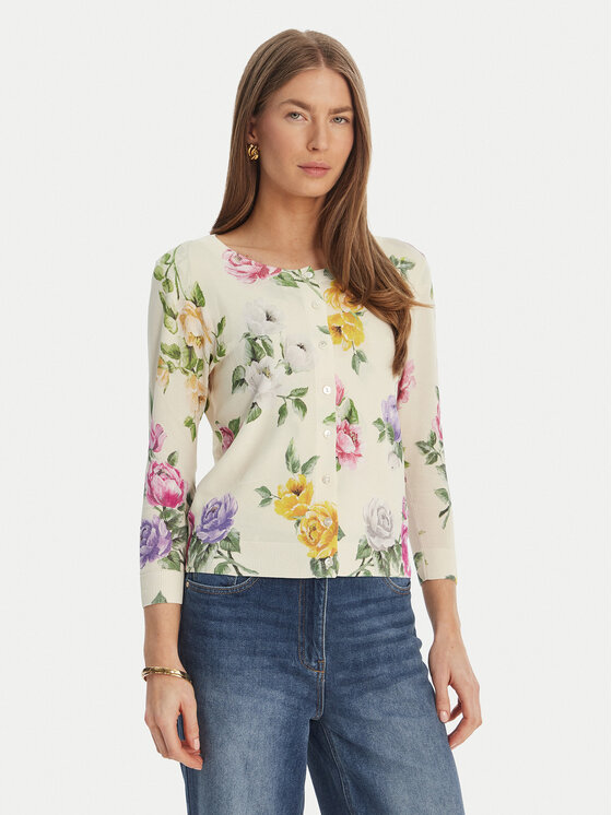 Luisa Spagnoli Luisa Spagnoli Kardigāns Contesto 100300 Bēšs Slim Fit