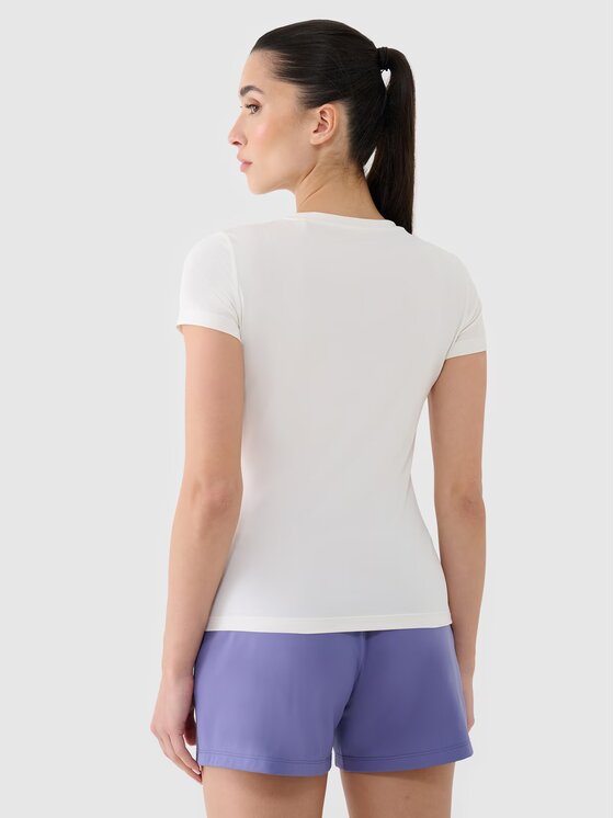 4F 4F Tričko 4FRSS25TFTSF1235-11S Biela Regular Fit