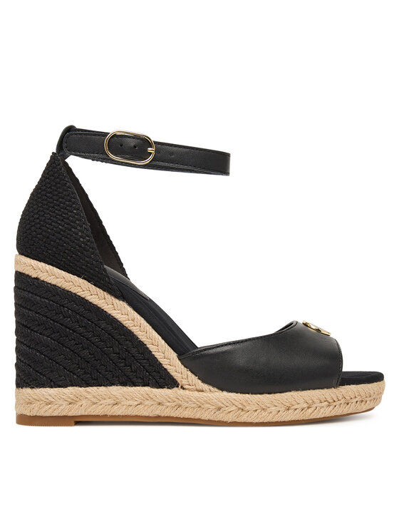 Tommy Hilfiger Tommy Hilfiger Еспадрили Plate High Wedge Espad FW0FW09517 Черен