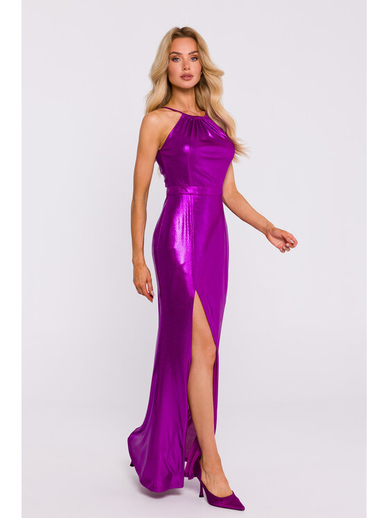 Made of Emotion Made of Emotion Abito da sera M833 Viola Sexy Straight Fit