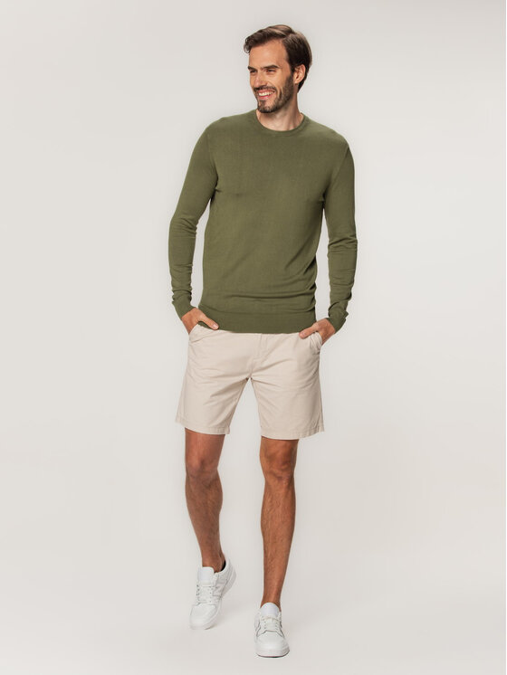Willsoor Willsoor Sweter 66605 Zielony Regular Fit