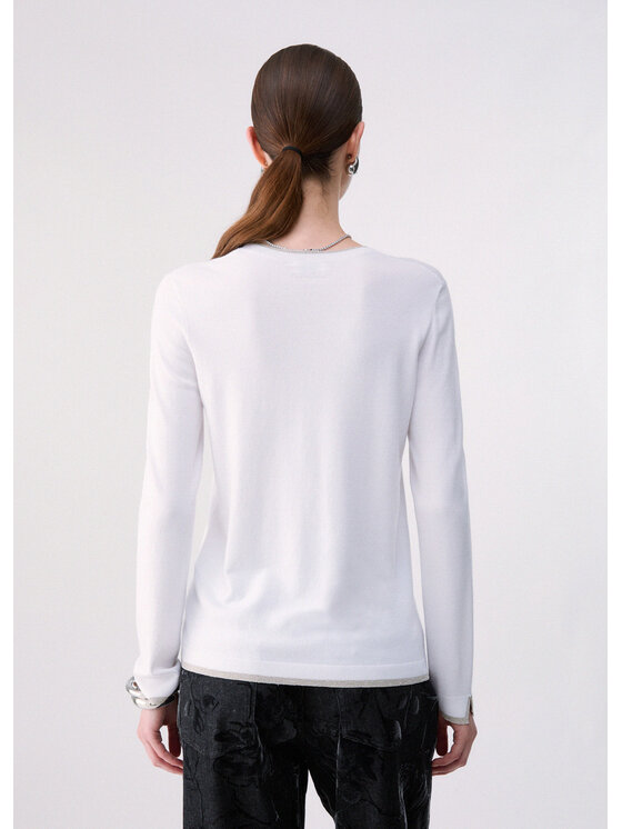 Liu Jo Liu Jo Maglione WF6015MS49I10701 Bianco Regular Fit
