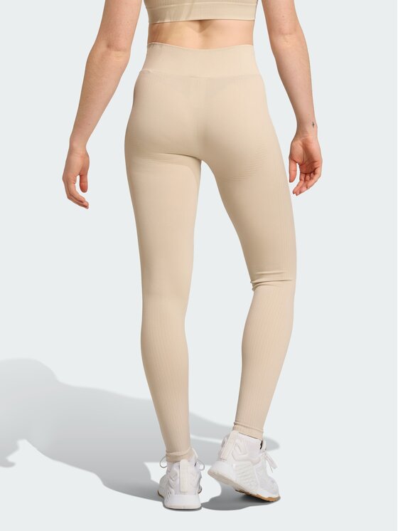 adidas adidas Legginsy 151341 Beżowy Fitted Fit