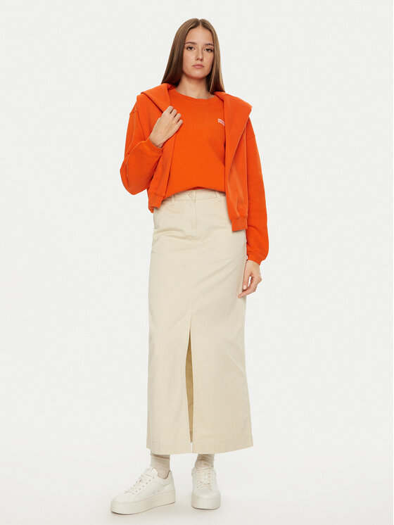 American Vintage American Vintage Bluză Izubird IZU03AH24 Portocaliu Regular Fit
