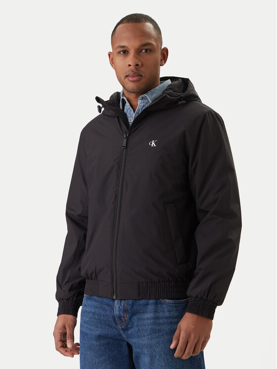 Calvin Klein Calvin Klein Bunda pro přechodné období Harrington LV04RE516G Černá Regular Fit