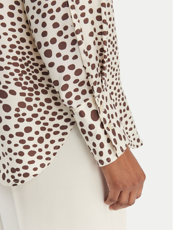 Marella Marella Košile Salve 2613111141 Écru Relaxed Fit