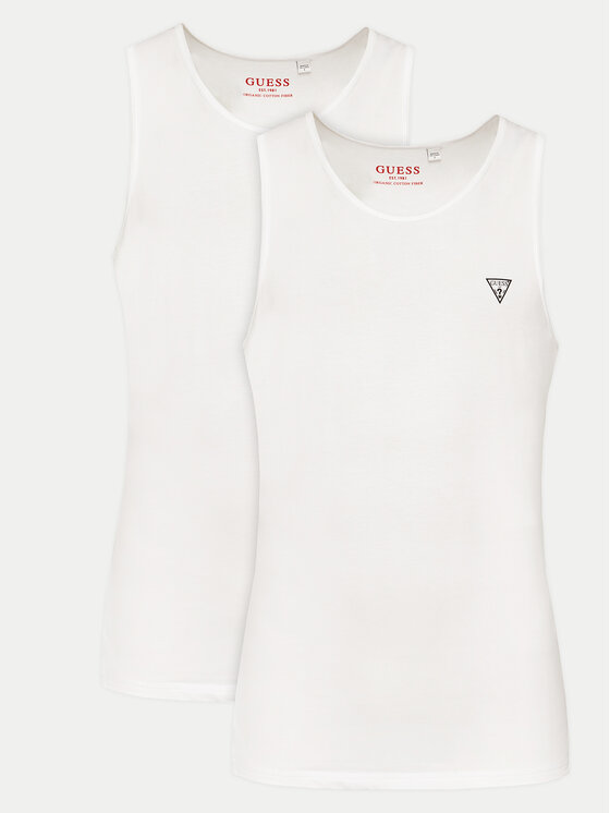 Guess Guess Ujjatlan felső szett U97G15 KCD31 Fehér Regular Fit