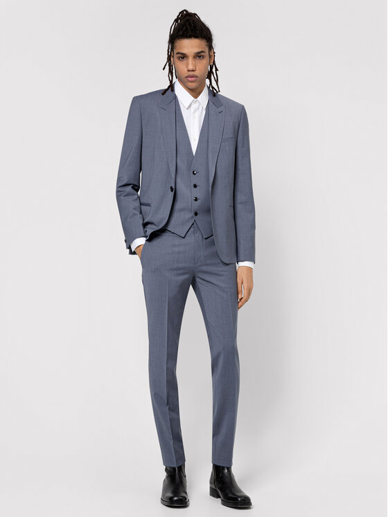 HUGO Hugo Костюм Arti/Hesten 212V1X 50450103 Сірий Extra Slim Fit