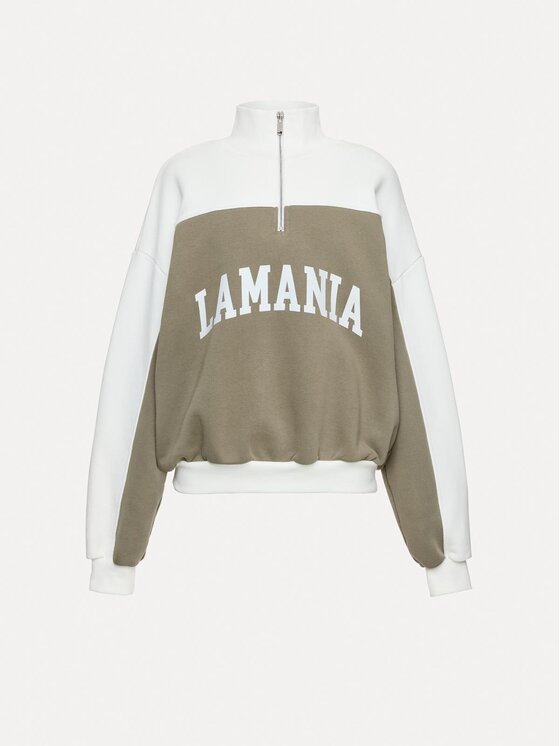 La Mania La Mania Mikina ANDERSON Khaki Active Fit