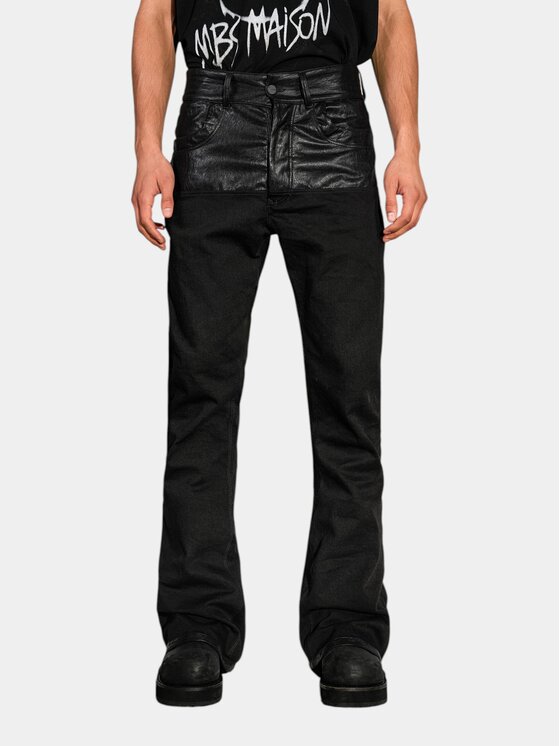 MADE BY SOCIETY MADE BY SOCIETY Spodnie materiałowe SHAPE Pants - P17648 Czarny Basic Fit