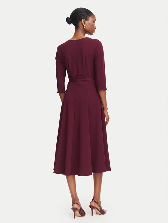 Rinascimento Rinascimento Sukienka koktajlowa CFC0131140003 Bordowy Regular Fit