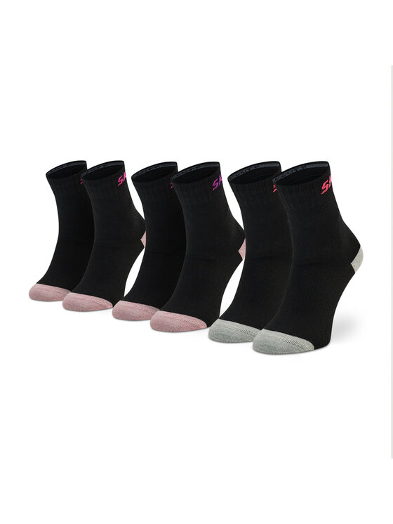 Skechers Skechers Set di 3 paia di calzini lunghi unisex SK-SK41053 Nero