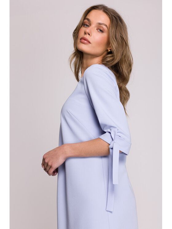 Stylove Stylove Sukienka wieczorowa S393 Błękitny Premium Fit
